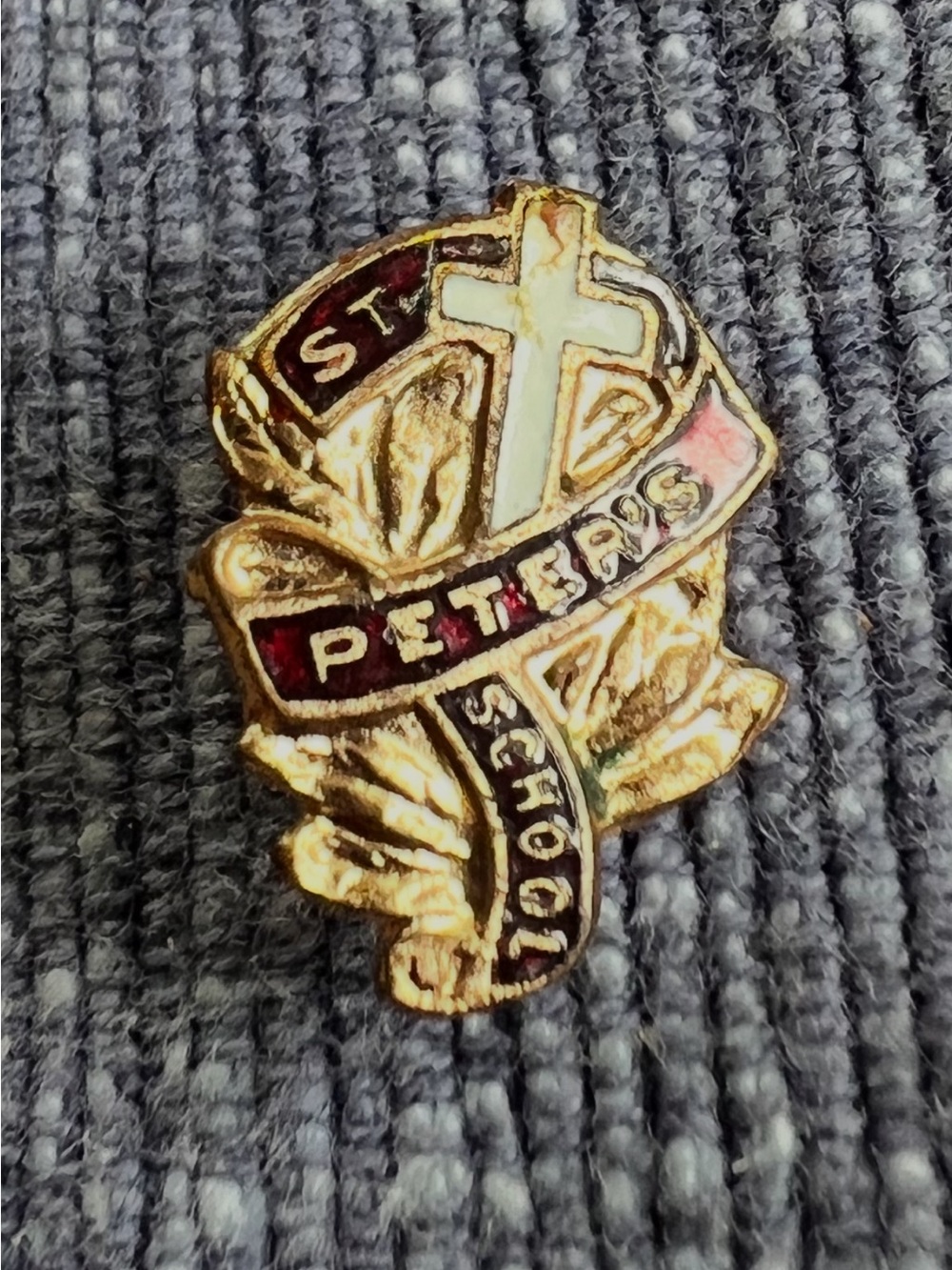St Peter’s Catholic School Pin Kansas City, Mo (1940’s)